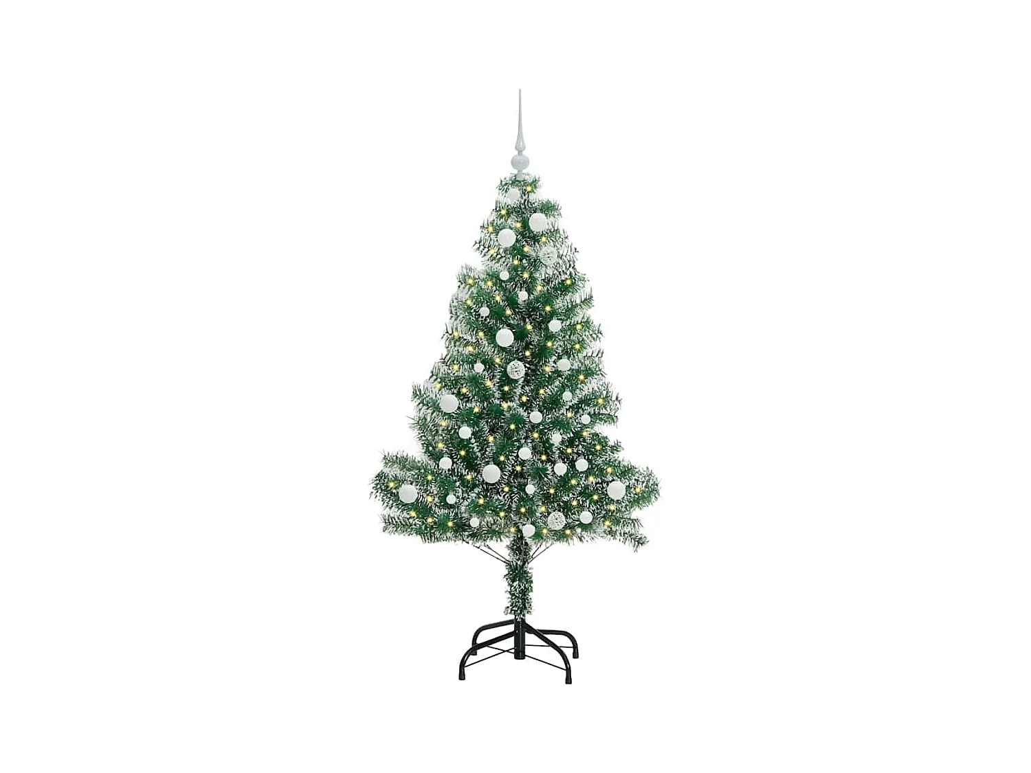 Arbre de Noël artificiel floconné de neige avec lumière LED