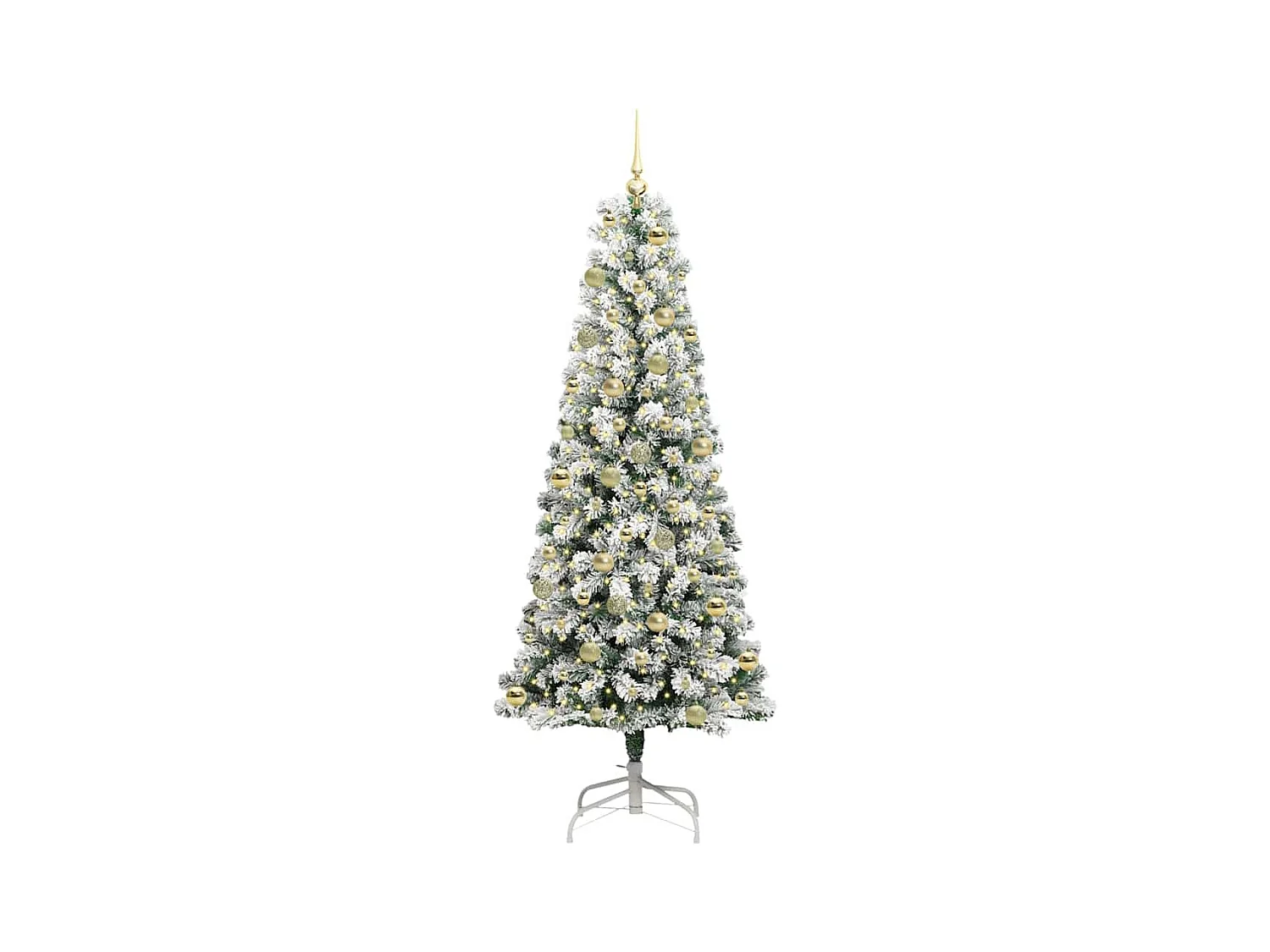 Árbol de Navidad artificial con ramas articuladas 210 cm PVC