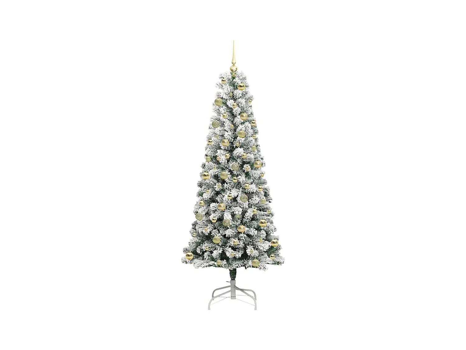 Árbol de Navidad artificial con ramas articuladas 210 cm PVC