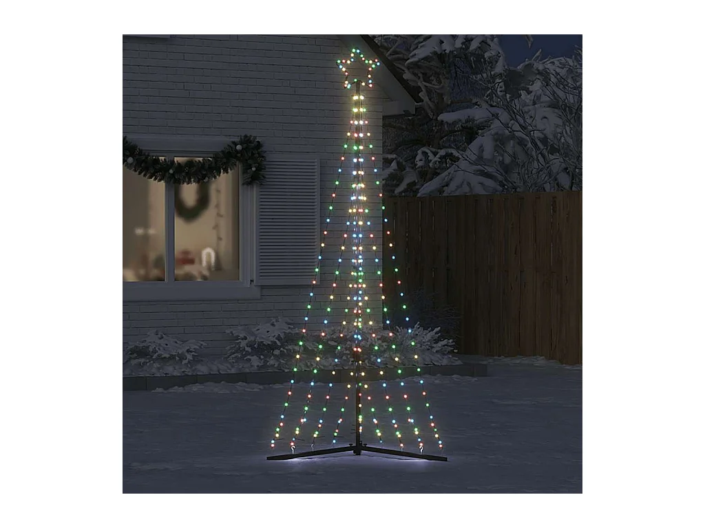 Sapin de Noël à LED 447 LED colorées 249 cm