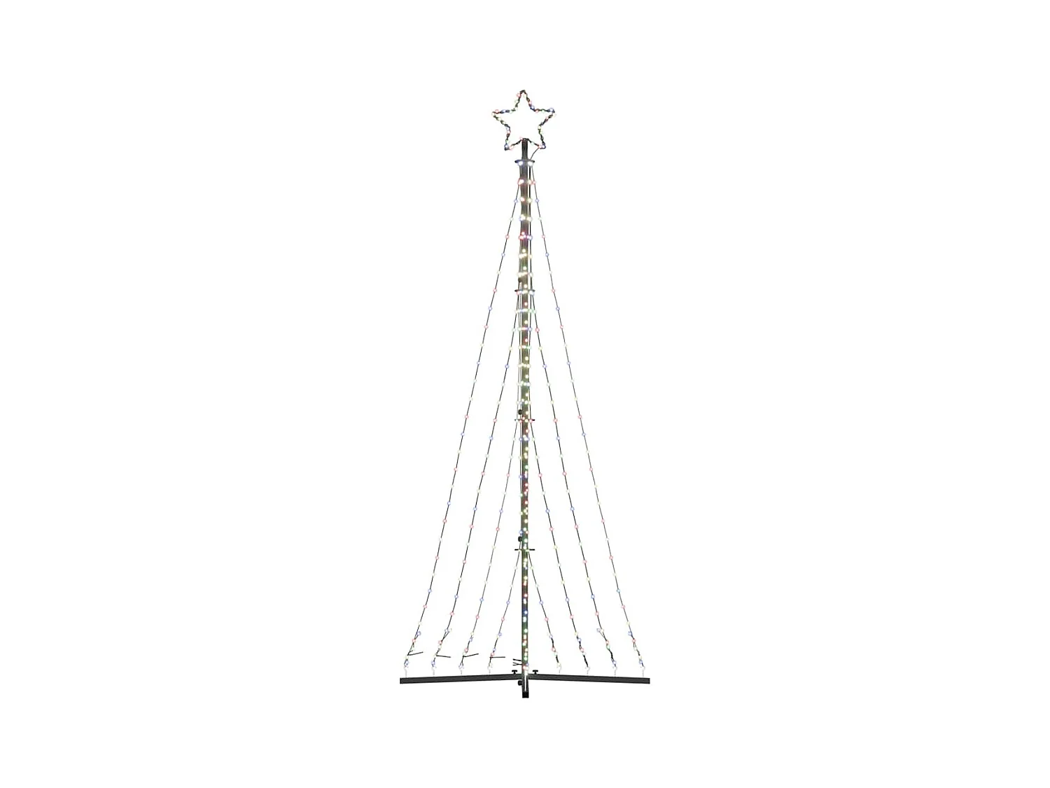 Sapin de Noël à LED 447 LED colorées 249 cm