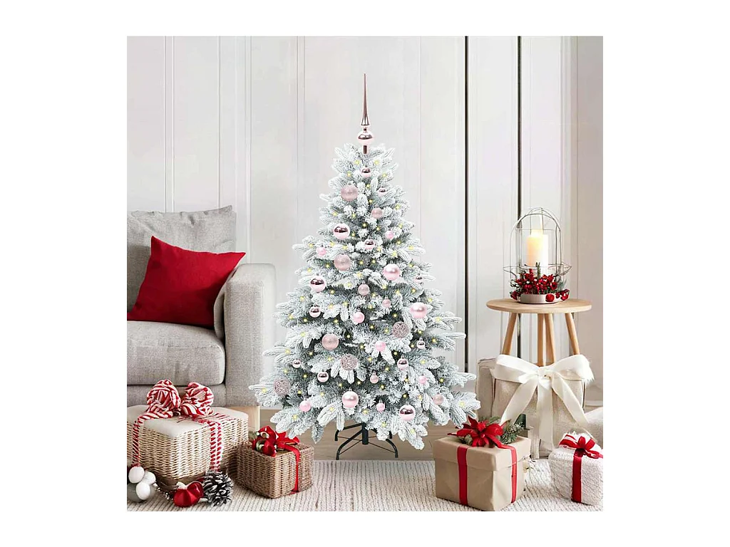 Árbol de Navidad artificial con 150 LED Verde 120 cm PE y PVC