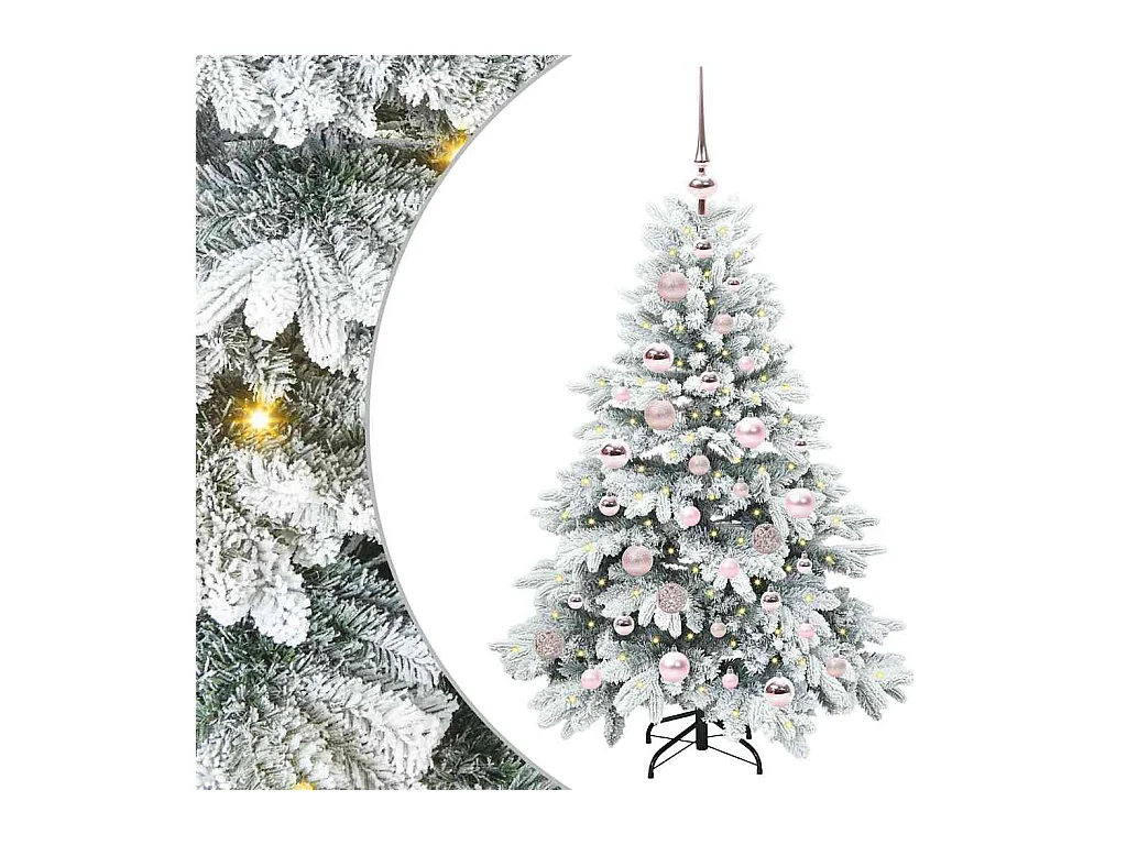 Árbol de Navidad artificial con 150 LED Verde 120 cm PE y PVC