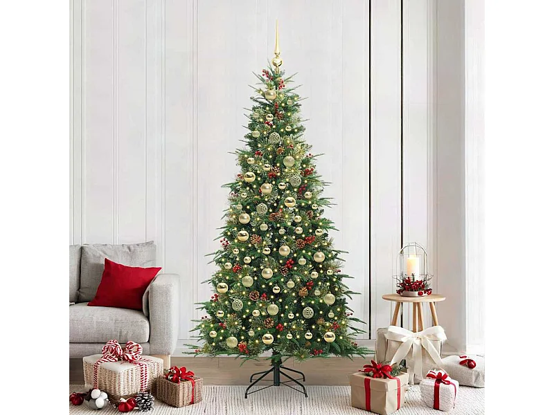 Sapin de Noël Artificiel à Branches Articulées Vert 210 cm