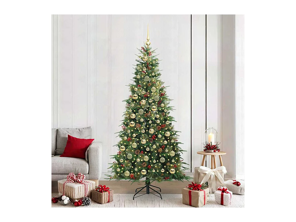 Sapin de Noël Artificiel à Branches Articulées Vert 210 cm