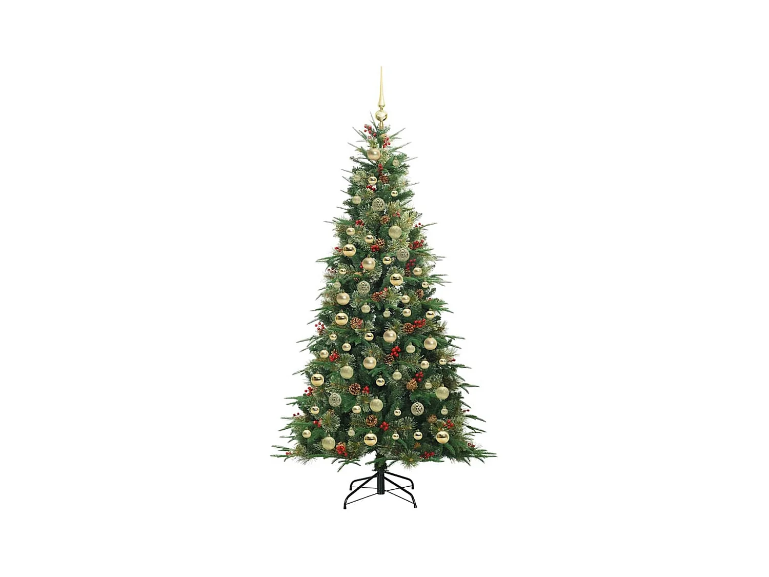 Sapin de Noël Artificiel à Branches Articulées Vert 210 cm