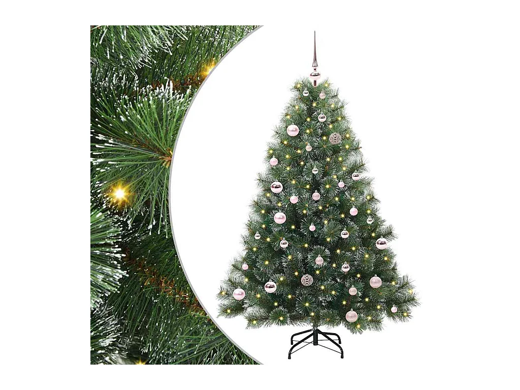 Árbol de Navidad artificial con 150 LED Verde 150 cm PE y PVC