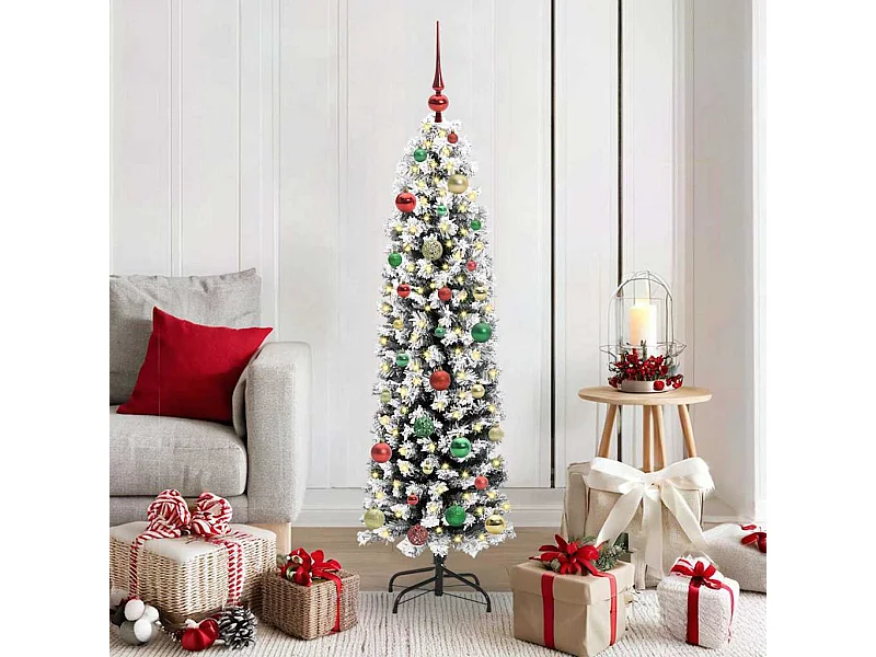 Sapin de Noël artificiel Vert 150 cm PVC et acier et plastique