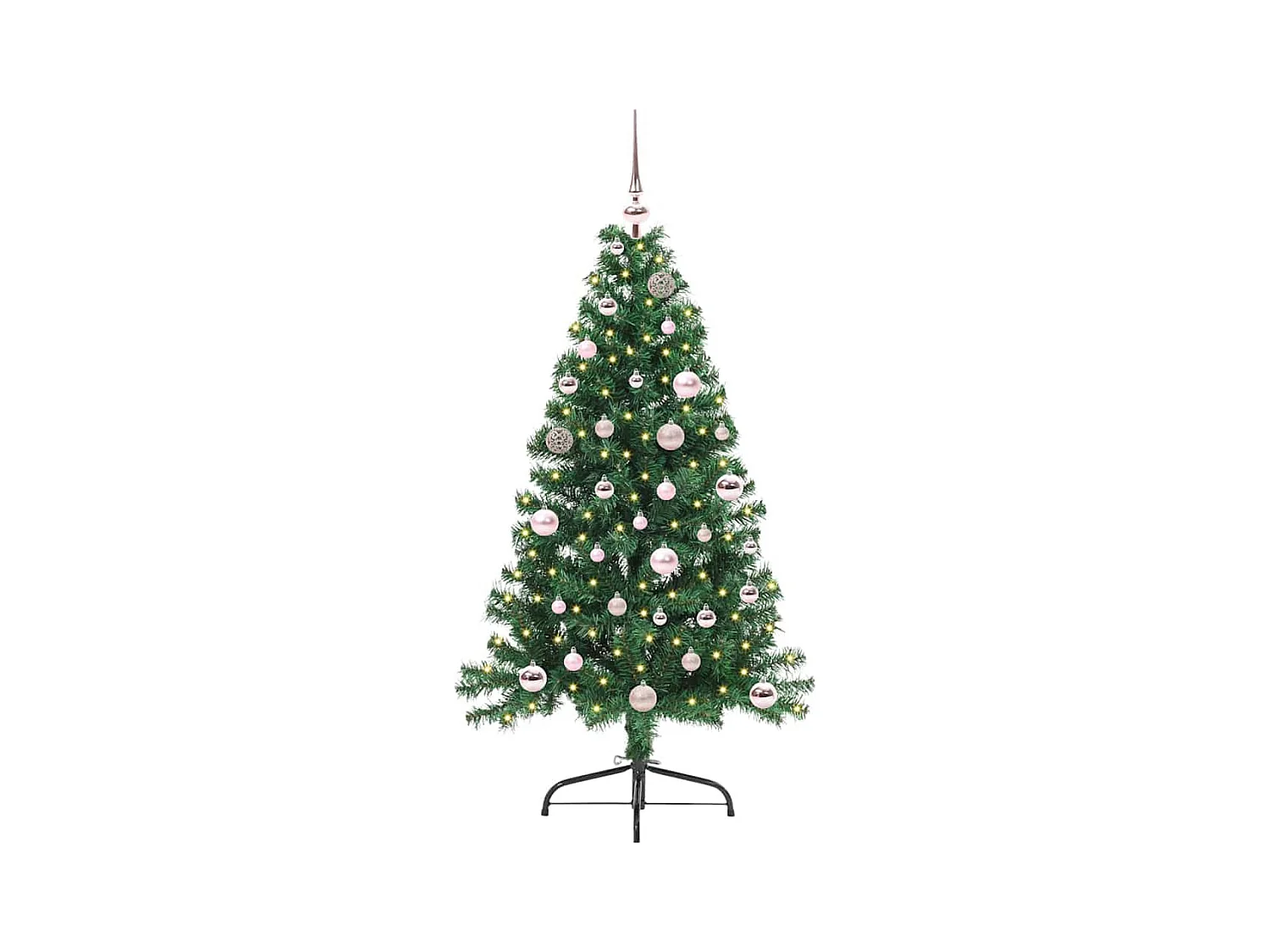 Sapin de Noël artificiel pré-éclairé Vert 150 cm PVC