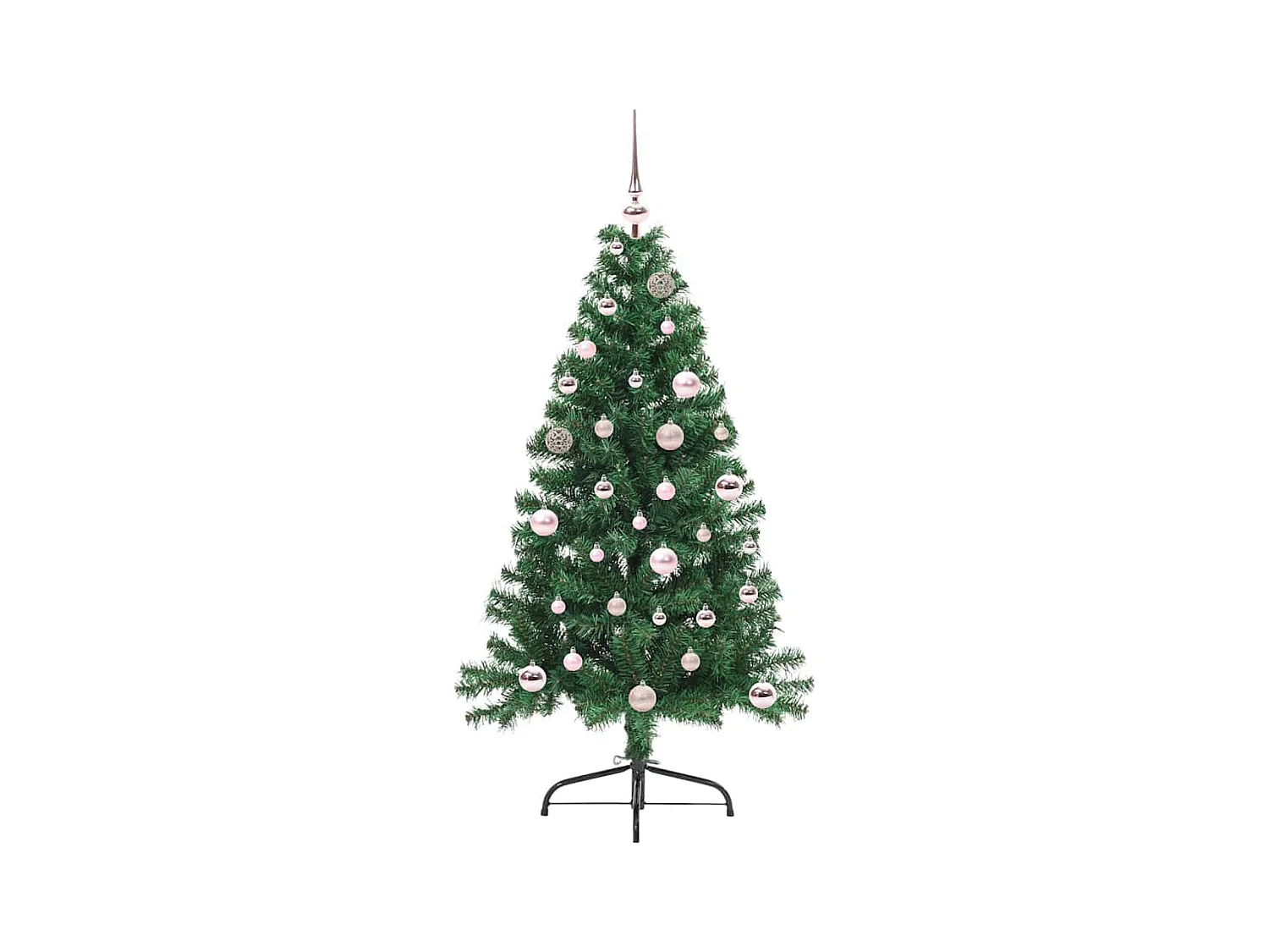Sapin de Noël artificiel pré-éclairé Vert 150 cm PVC