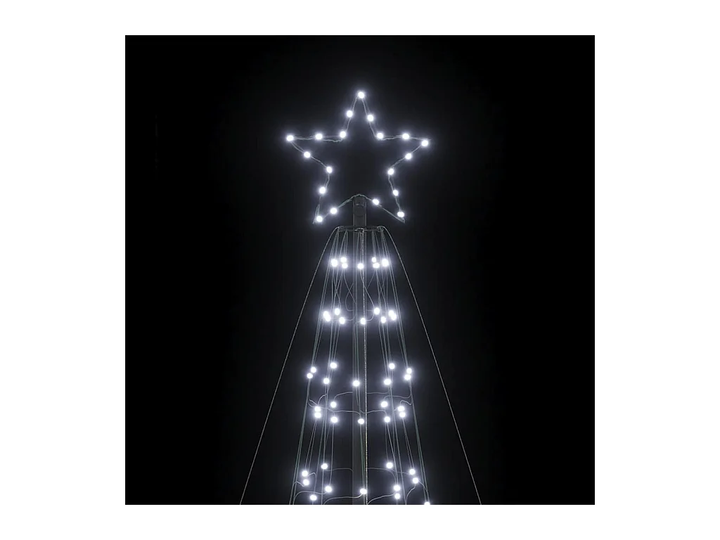 Árbol de Navidad LED con estacas 1534 LEDs blanco frío 500 cm