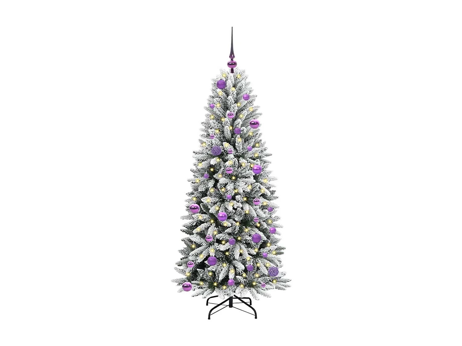 Sapin de Noël artificiel avec 150 LED Blanc 63 x 63 x 150 cm