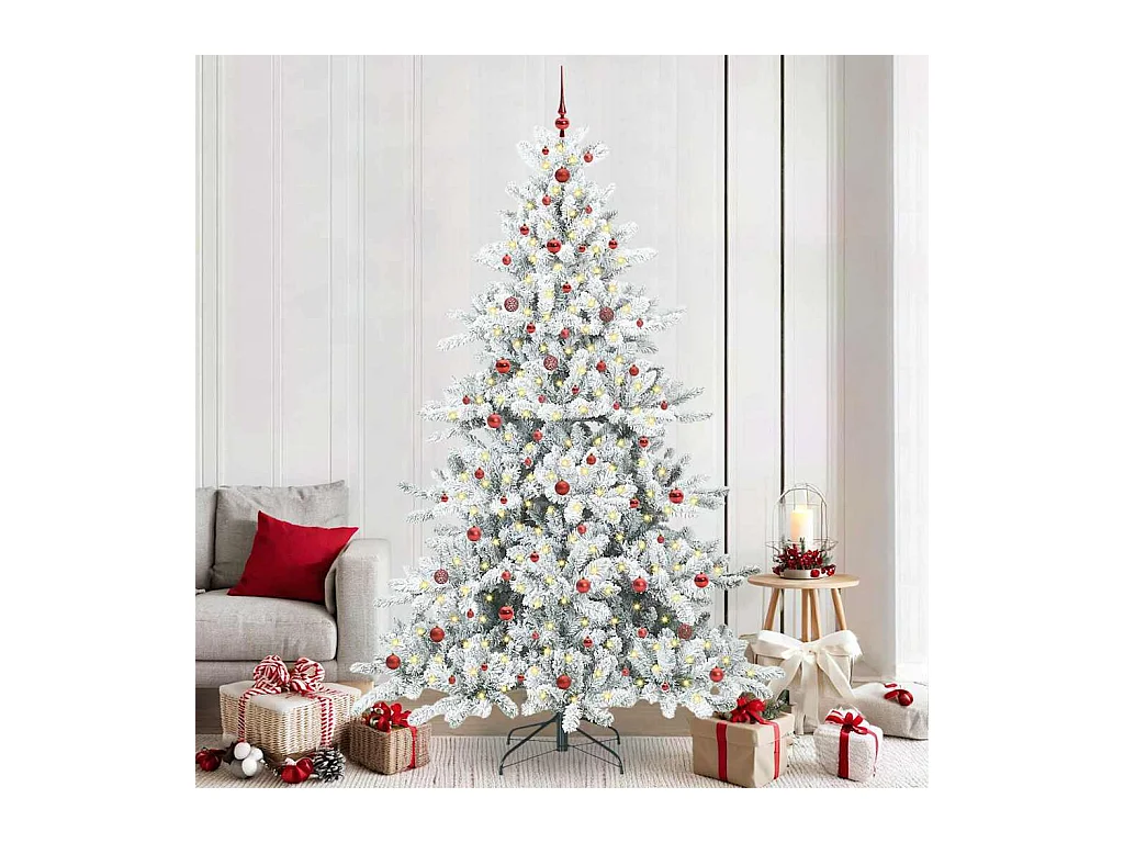 Árbol de Navidad artificial con ramas articuladas 240 cm PVC