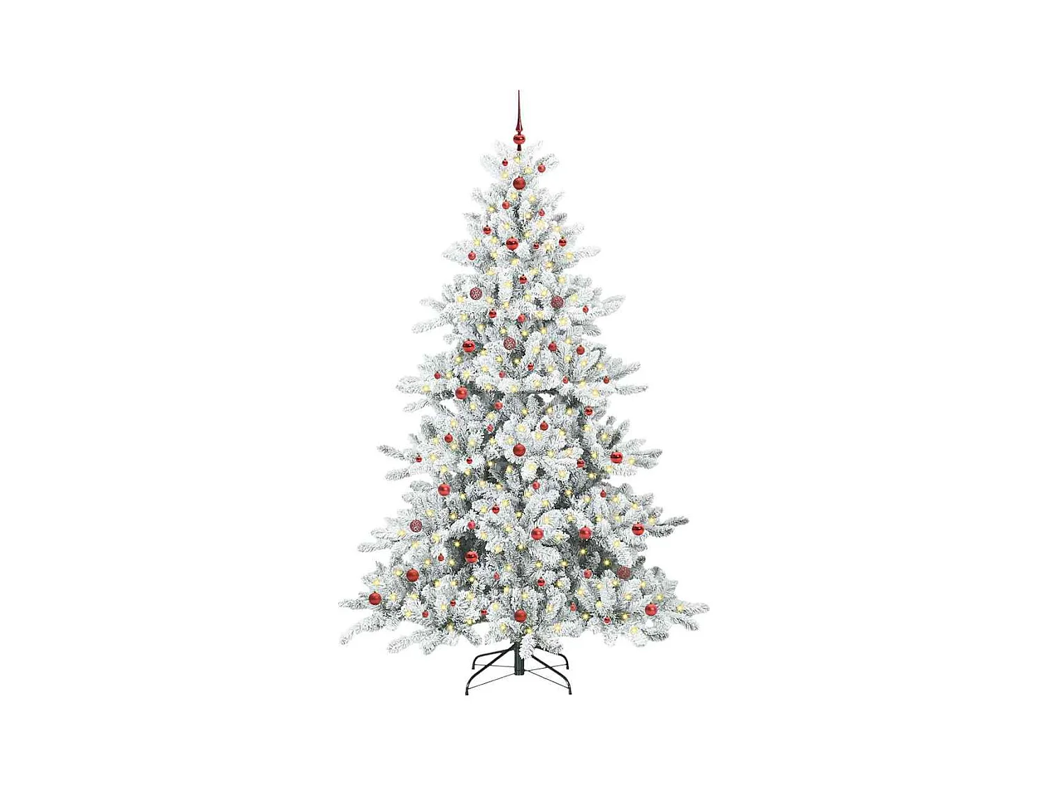 Árbol de Navidad artificial con ramas articuladas 240 cm PVC