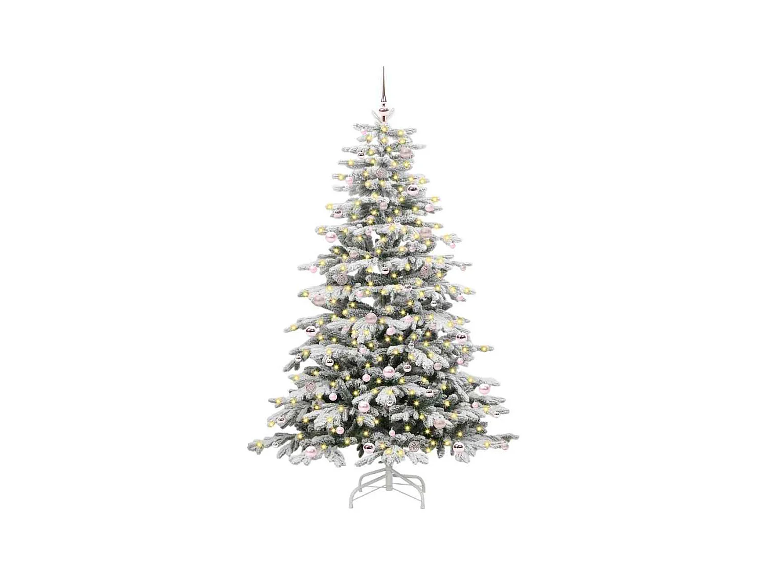 Sapin de Noël Artificiel à Branches Articulées Blanc 240 cm