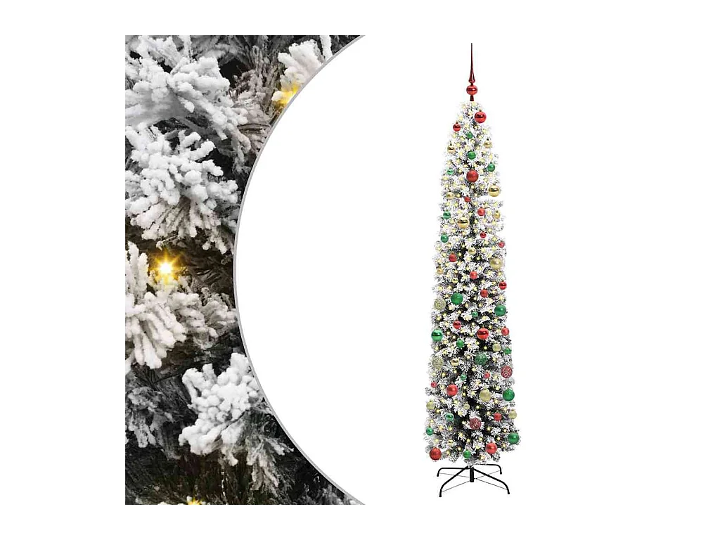 Sapin de Noël artificiel Vert 240 cm PVC et acier et plastique