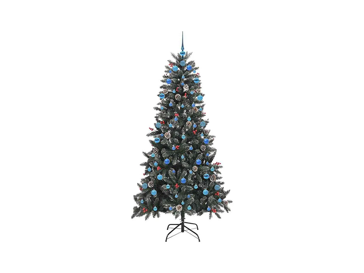 Sapin de Noël artificiel avec 300 LED Vert 114 x 114 x 210 cm