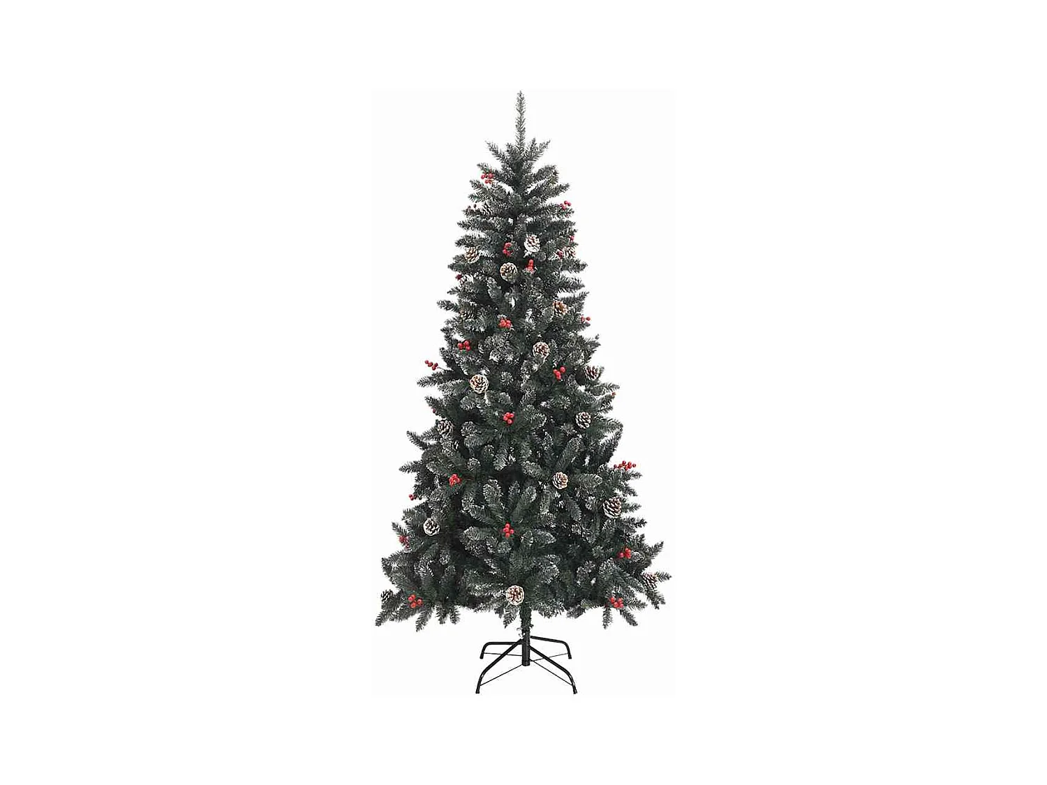 Sapin de Noël artificiel avec 300 LED Vert 114 x 114 x 210 cm