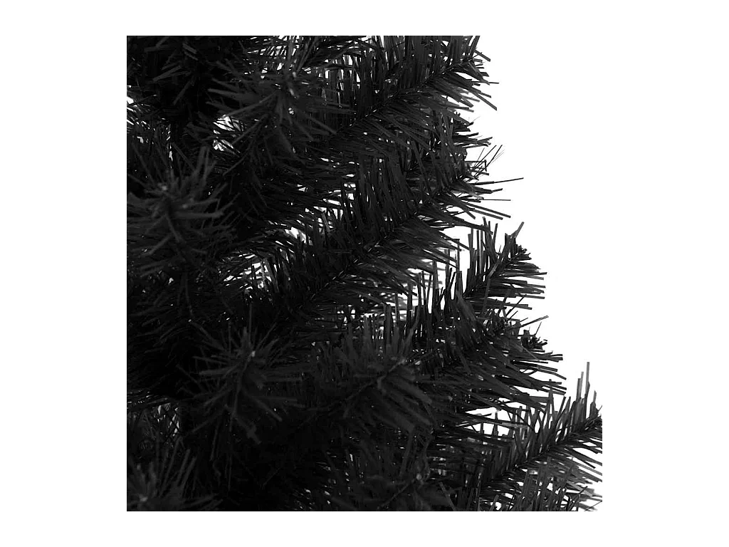 Sapin de Noël avec 150 LED avec support Noir 150 cm PVC