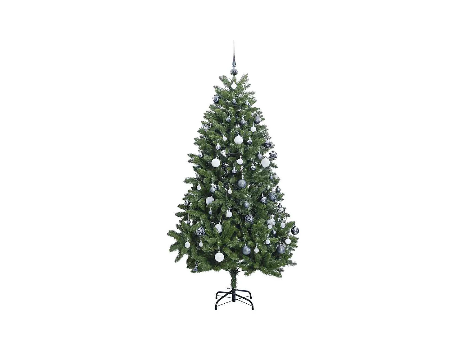 Árbol de Navidad artificial con bisagras 300 LED y bolas 300 cm