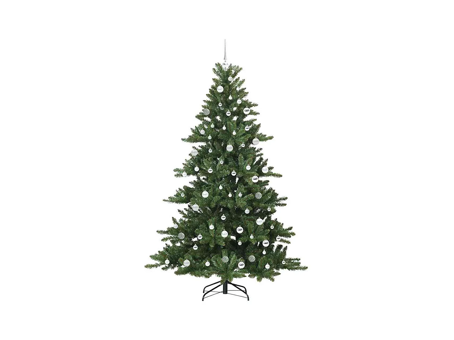 Árbol de Navidad artificial con ramas articuladas 210 cm PVC