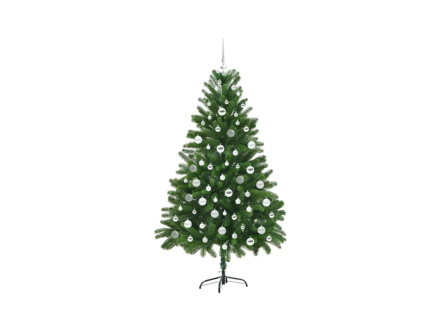 Árbol de Navidad con 300 LED con soporte Verde 180 cm PE