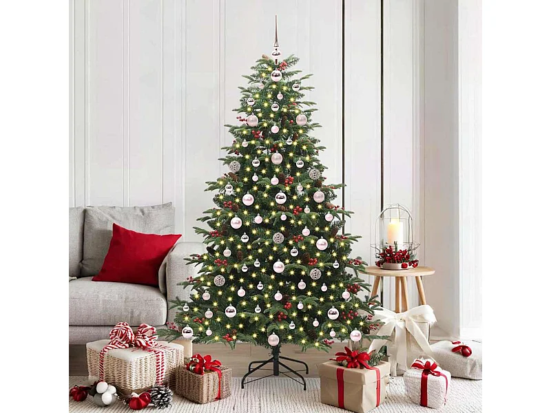 Árbol de Navidad artificial Verde 180 cm PVC, Metal y Plástico