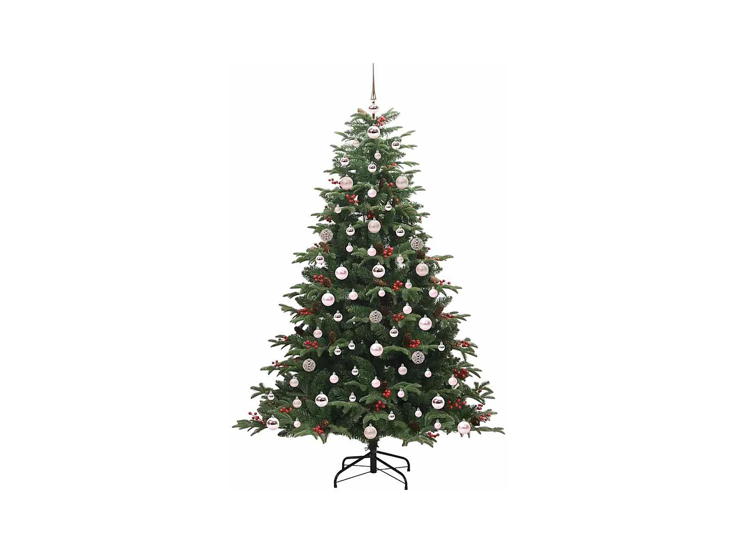 Árbol de Navidad artificial Verde 180 cm PVC, Metal y Plástico