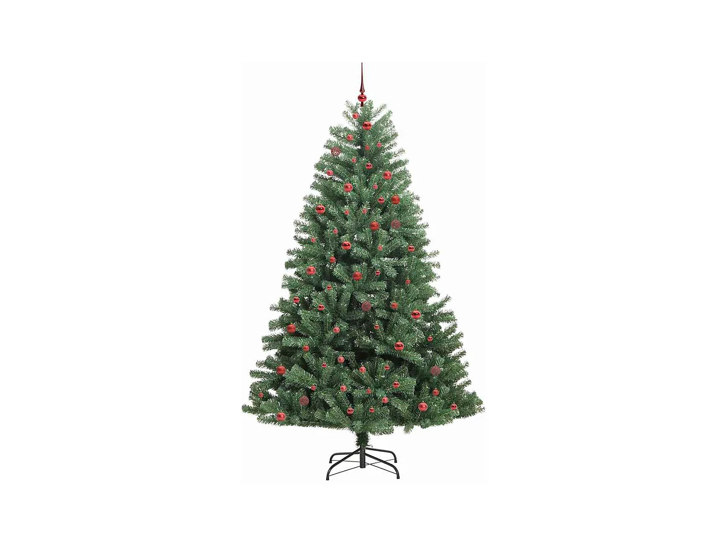Kunstmatige Hinged Kerstboom Groen 270 cm PVC en Metalen