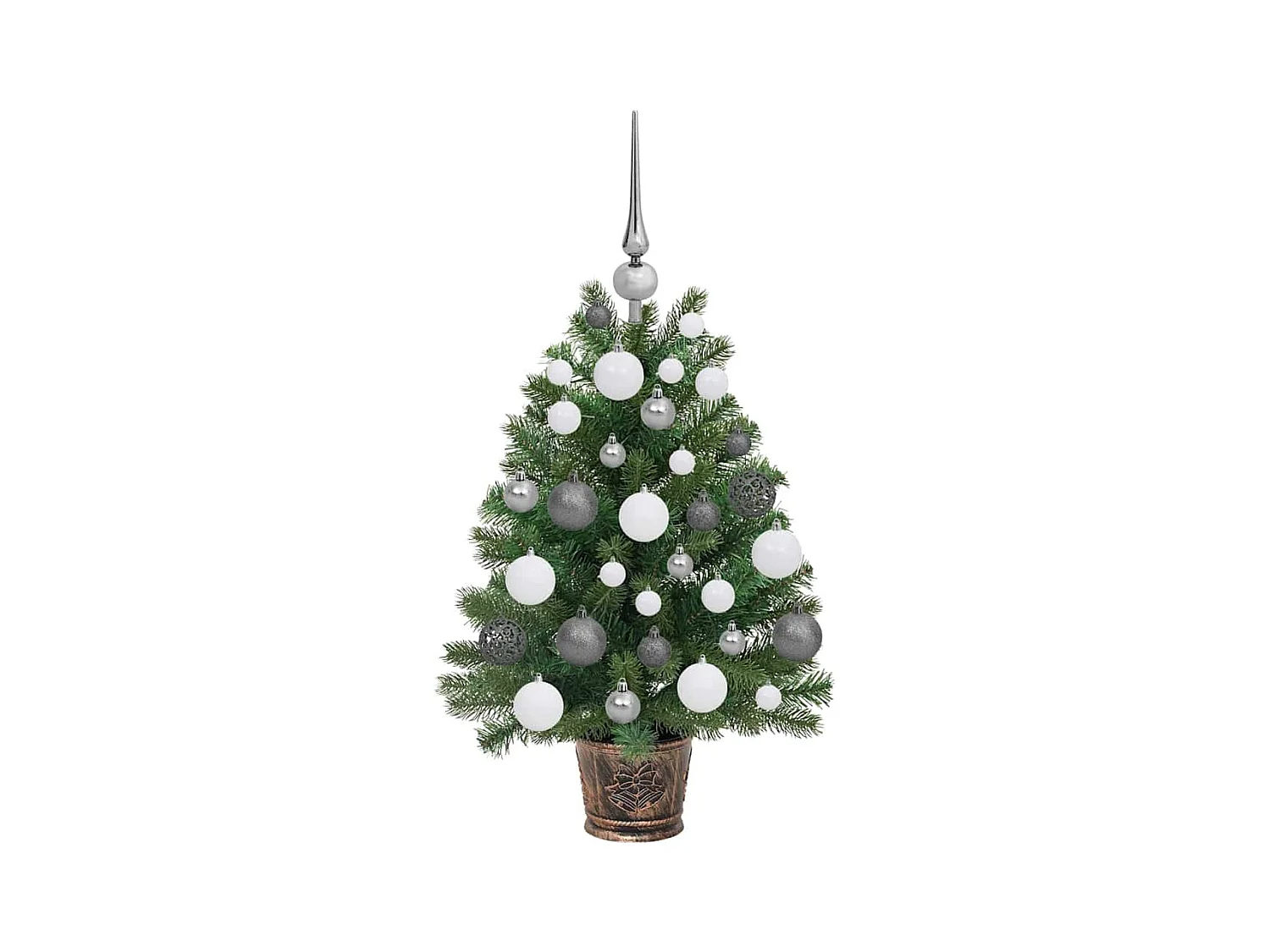 Kunstkerstboom met 150 LED met standaard Groen 65 cm PE en PVC