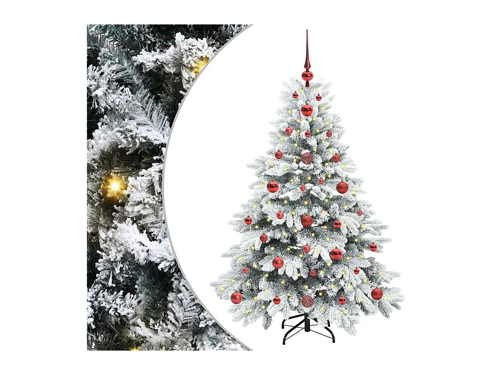 Árbol de Navidad artificial con 150 LED Verde 120 cm PE y PVC