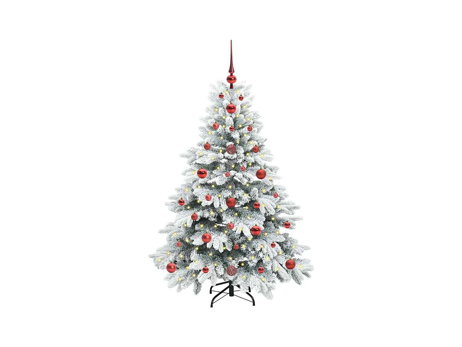 Árbol de Navidad artificial con 150 LED Verde 120 cm PE y PVC
