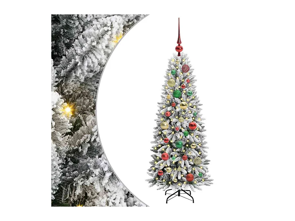 Árbol de Navidad artificial con 150 LED 53 x 53 x 120 cm