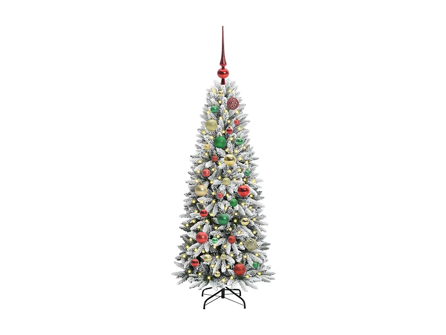 Sapin de Noël artificiel avec 150 LED Blanc 53 x 53 x 120 cm