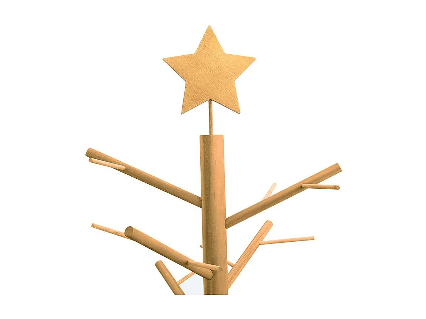 Arbre de Noël en bois Marron 180 cm Bois massif en pin