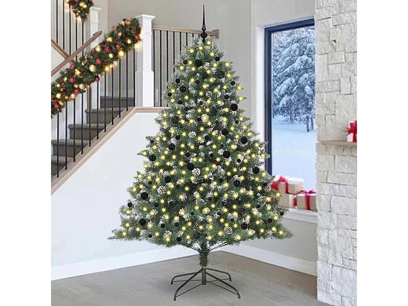 Sapin de Noël artificiel avec 300 LED Vert 160 x 160 x 240 cm