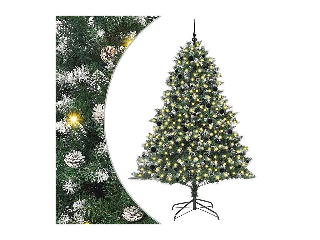 Sapin de Noël artificiel avec 300 LED Vert 160 x 160 x 240 cm