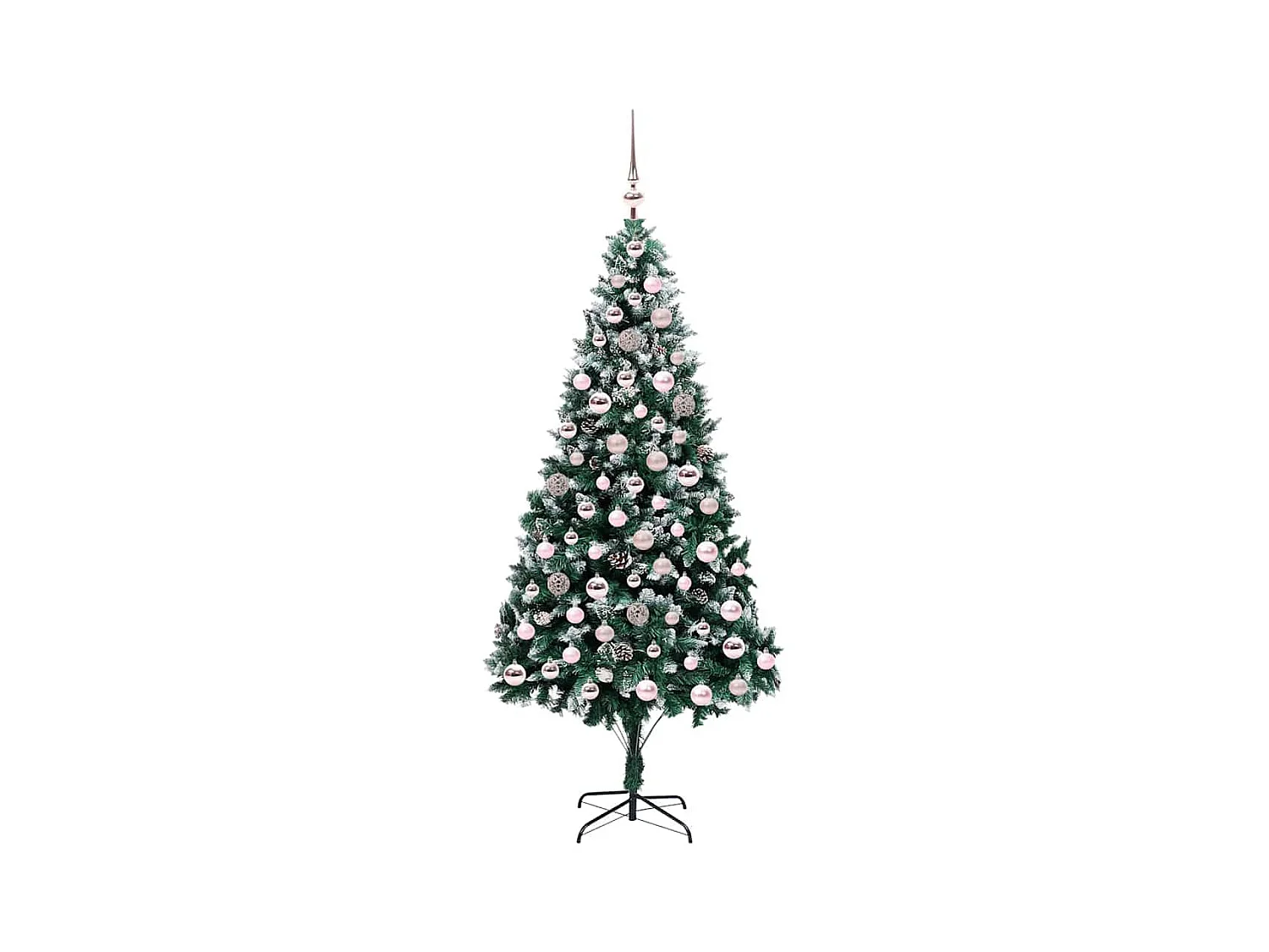 Sapin de Noël artificiel Vert 210 cm PVC, Acier et Plastique