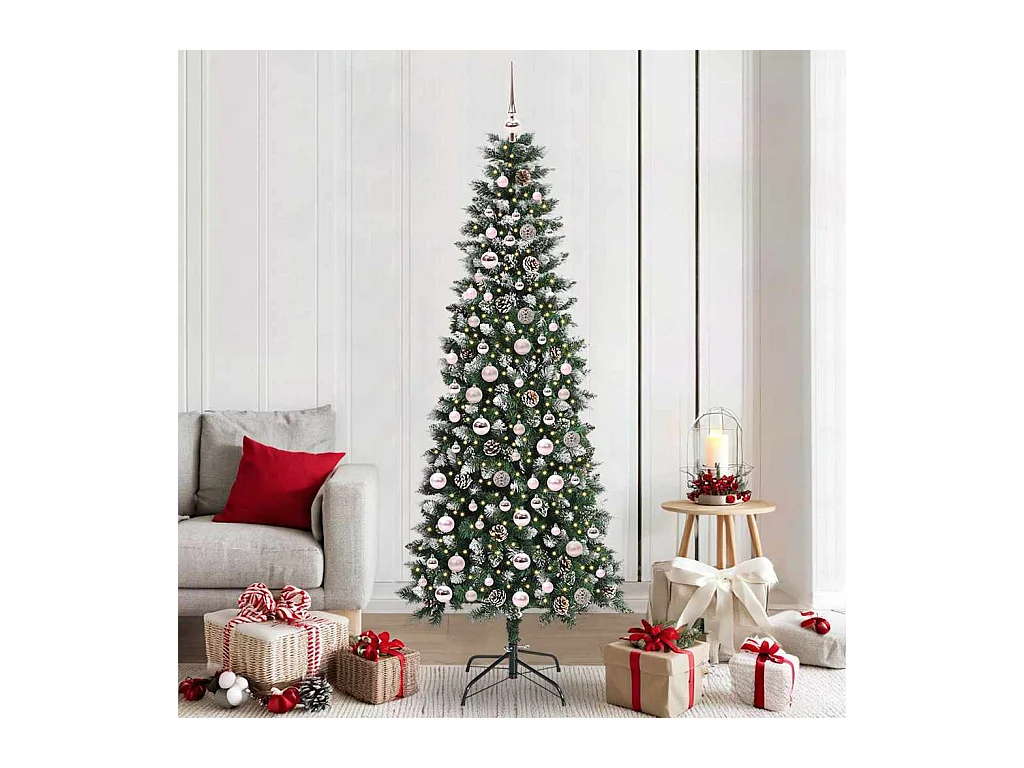 Sapin de Noël artificiel avec 300 LED Vert 86 x 86 x 210 cm
