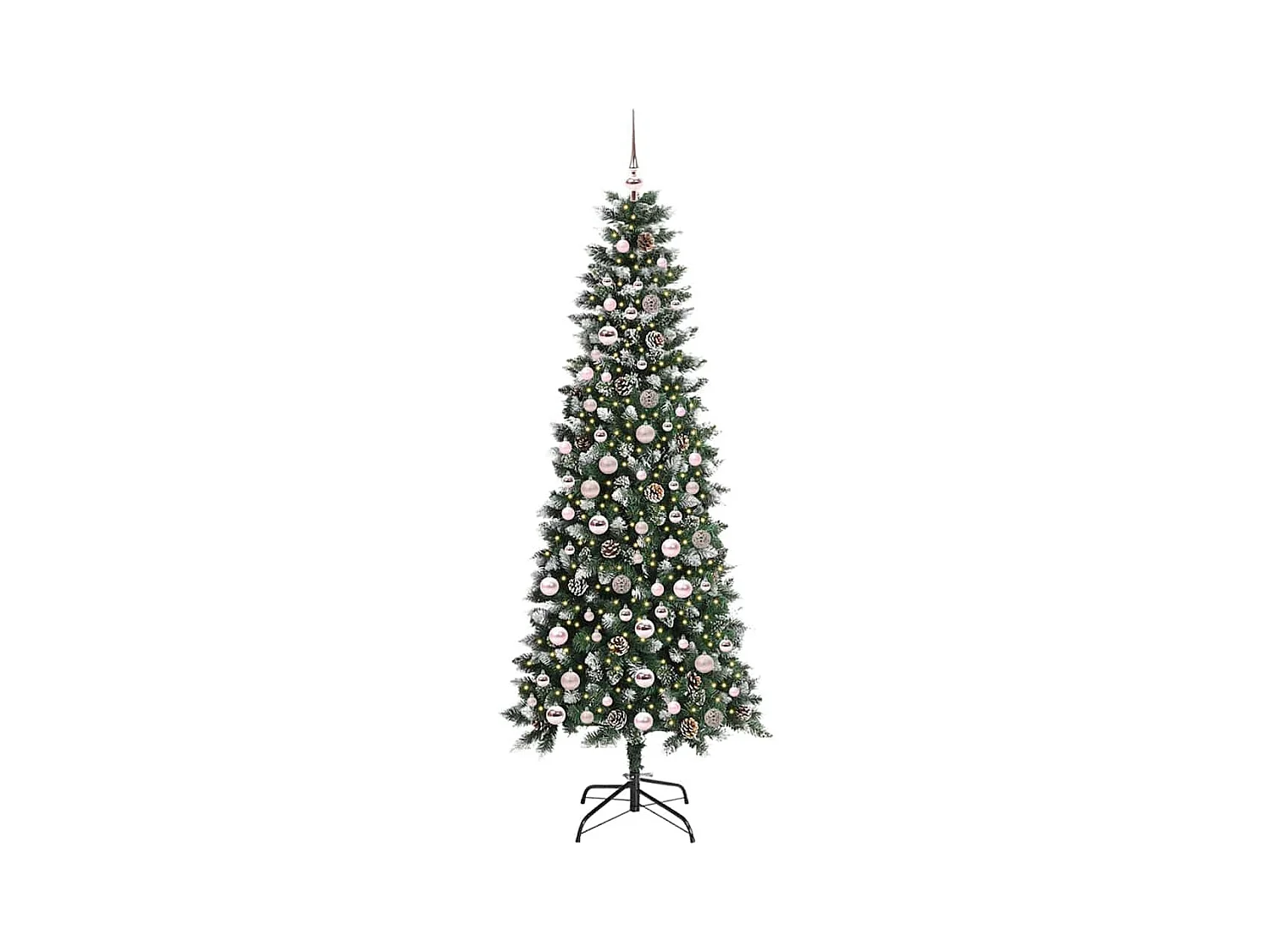 Sapin de Noël artificiel avec 300 LED Vert 86 x 86 x 210 cm