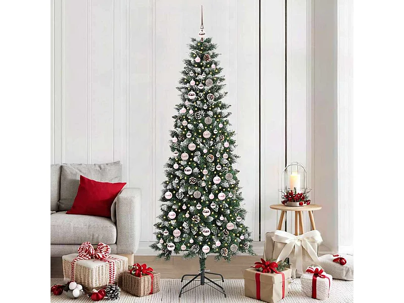 Sapin de Noël artificiel avec 300 LED Vert 86 x 86 x 210 cm