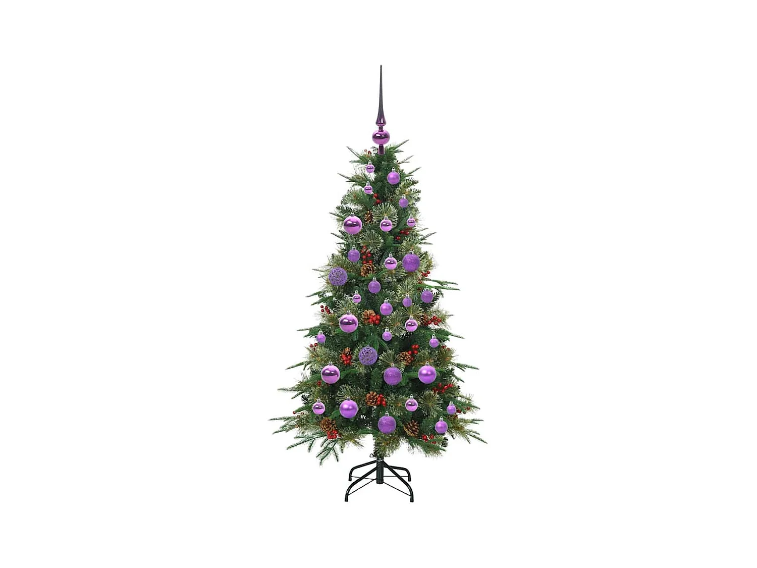 Sapin de Noël Artificiel à Branches Articulées Vert 120 cm