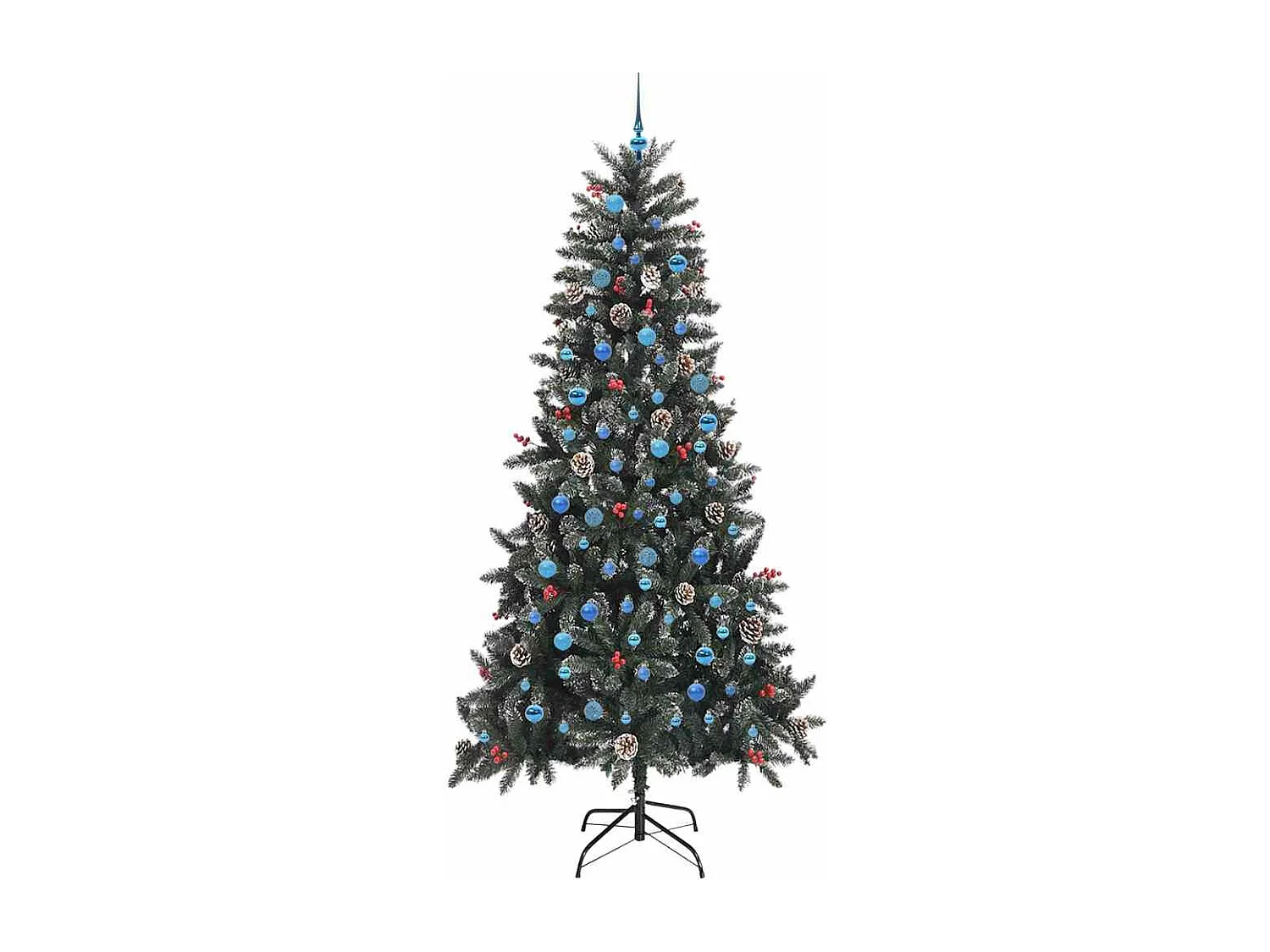 Kunstkerstboom met 300 LED Groen 129.5 x 129.5 x 240 cm
