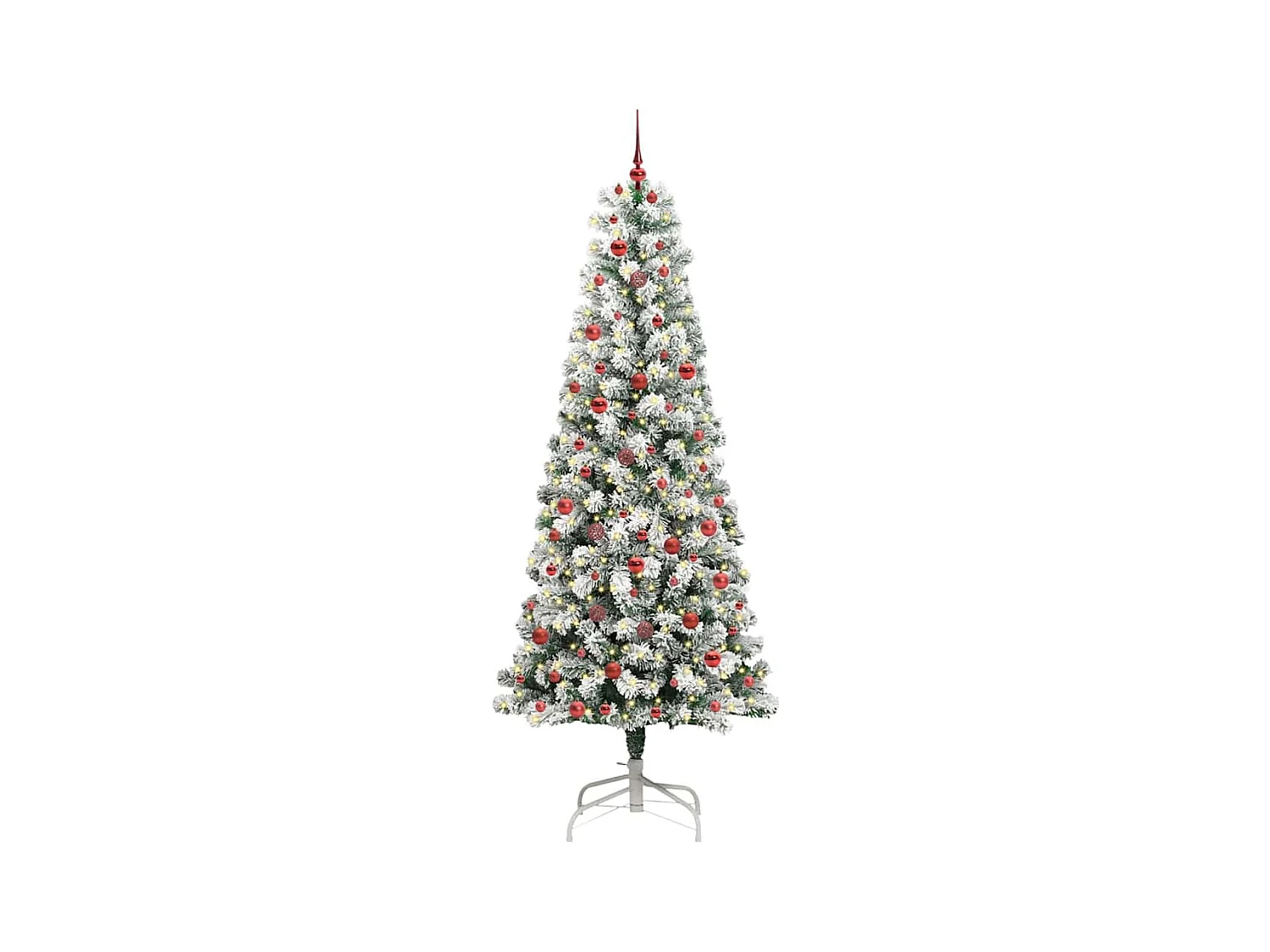 Árbol de Navidad artificial con ramas articuladas 240 cm PVC