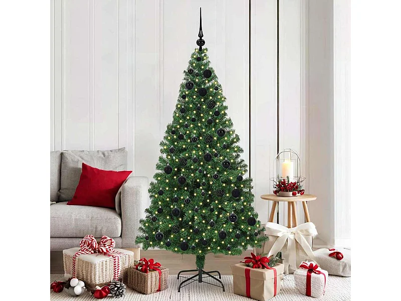 Sapin de Noël artificiel Vert 180 cm PVC, Acier et Plastique