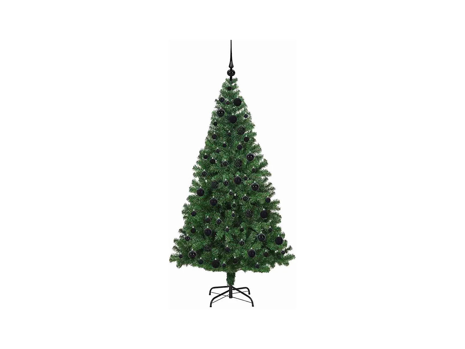 Árvore de Natal Artificial Verde 180 cm PVC, Aço e Plástico