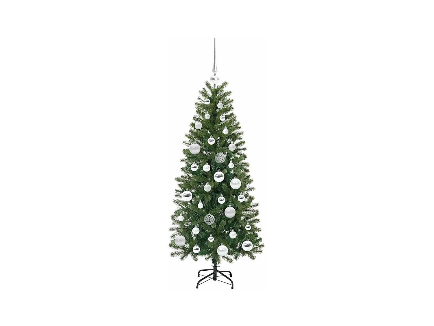 Sapin de Noël artificiel avec 150 LED Vert 120 cm PE et PVC