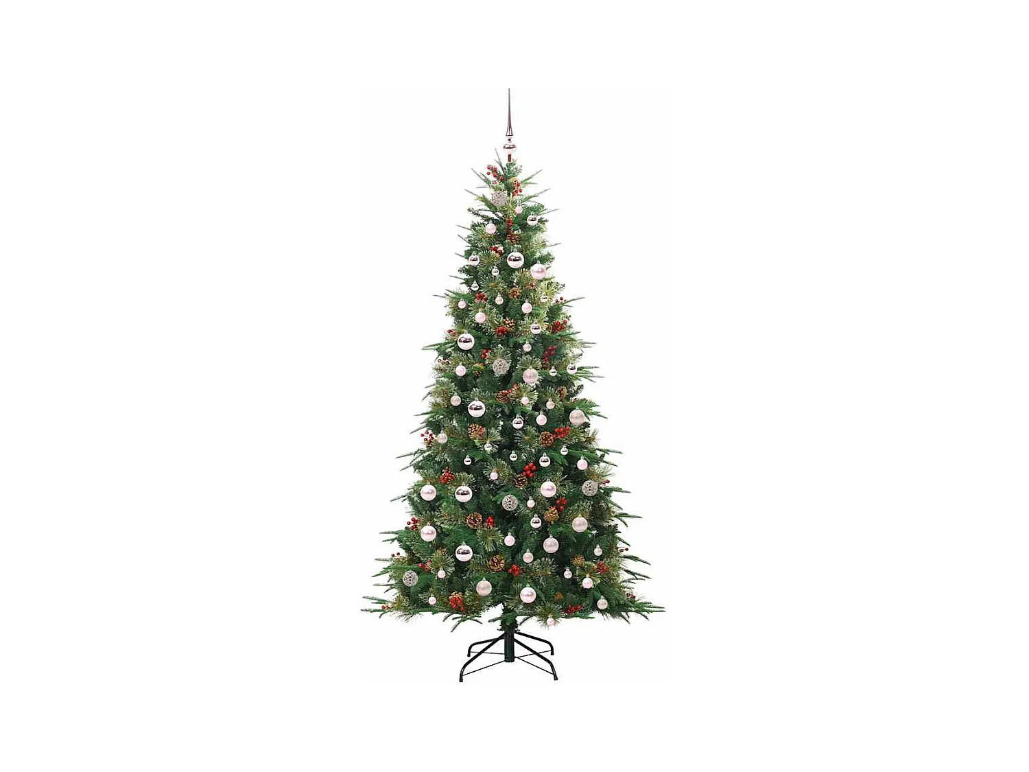 Árbol de Navidad artificial con ramas articuladas Verde 210 cm