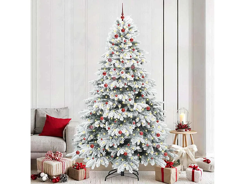Sapin de Noël artificiel avec 300 LED Vert 240 cm PE et PVC