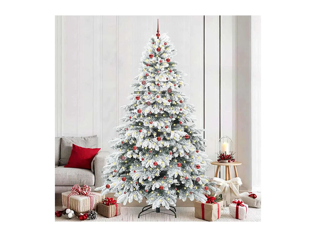 Sapin de Noël artificiel avec 300 LED Vert 240 cm PE et PVC